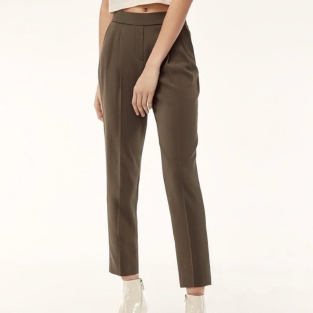 Aritzia Babaton Cohen Pant, Moss Green, Size 0